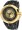 Invicta 0844 Force Collection Chronograph Gold Dial Black Polyurethane Watch