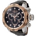 Invicta 0360 Reserve Venom Collection Chronograph Black Leather Watch | Free Shipping