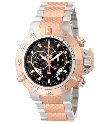 Invicta 4697 Mens Subaqua Noma III Swiss Made Chronograph 23k Rose Gold Plated Stainless Steel Black Dial Watch | Free Shipping