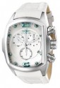 Invicta 6128 Men's Lupah Collection Revolution Chronograph White Leather Watch | Free Shipping