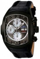 Invicta 0513 Lupah Revolution Automatic Chronograph Diamond Accented Black Leather Watch | Free Shipping