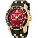 Invicta 6982 Men's Pro Diver Collection Chronograph Red Dial Black Polyurethane Watch | Free Shipping