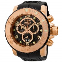 Invicta 0416 Sea Hunter Swiss Made Quartz Chronograph 18k Rose Gold-Plated Stainless Steel Watch | Free Shipping
