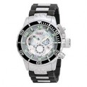 Invicta 0476 Men's Corduba Collection Chronograph Black Polyurethane M.O.P Dial Watch | Free Shipping