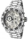 Invicta 0810 Reserve Leviathan Swiss Made Chronograph Silver Dial Stainless Steel Watch | Free Shipping