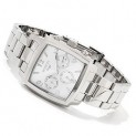 Invicta 12100 Women's Angel Quartz GMT Rectangular Case Sunray Dial Stainless Steel Bracelet Watch | Free Shipping