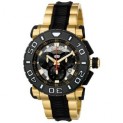 Invicta 6314 Reserve Collection Chronograph 18k Gold-Plated and Black Polyurethane Watch | Free Shipping