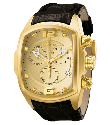 Invicta 6731 Men's Lupah Revolution Collection Swiss Made Chronograph Black Leather Watch | Free Shipping